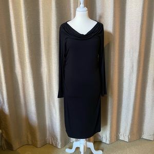 Black cinched dress